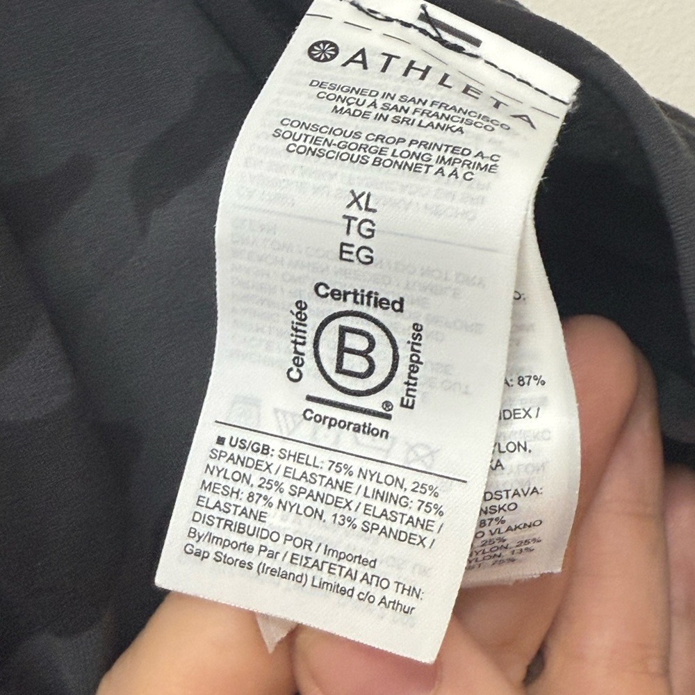 Athleta Camo Crop Top Sports Bra - Picture 9 of 9